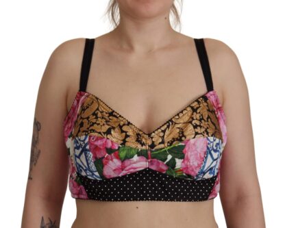 Dolce & Gabbana - Chic Cropped Patchwork Corset Top