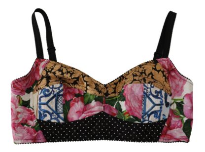 Dolce & Gabbana - Chic Cropped Patchwork Corset Top