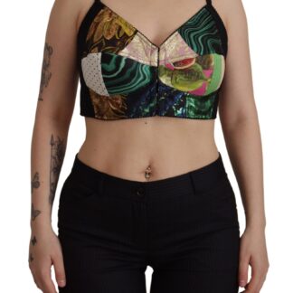 Dolce & Gabbana - Chic Cropped Patchwork Corset Top