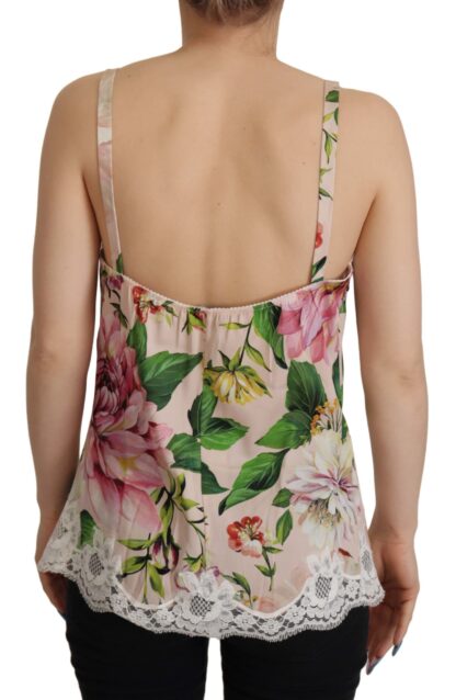 Dolce & Gabbana - Elegant Silk Blend Lace Trim Camisole