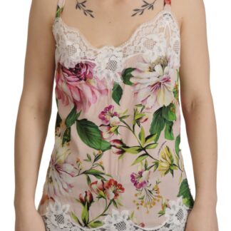 Dolce & Gabbana - Elegant Lace Trim Silk Blend Camisole