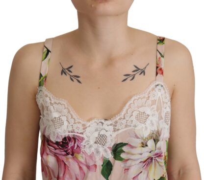 Dolce & Gabbana - Elegant Silk Blend Lace Trim Camisole