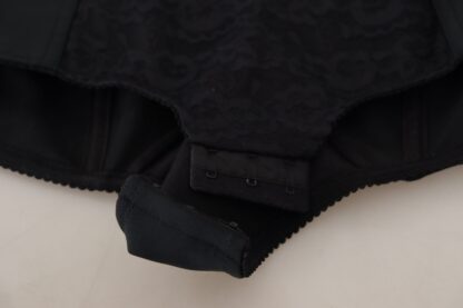 Dolce & Gabbana - Elegant Black Lace Bodysuit with Zip Closure