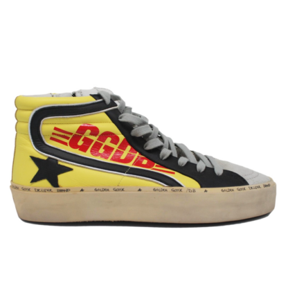 Golden Goose - Radiant Yellow High-Top Sneakers With Black Accents