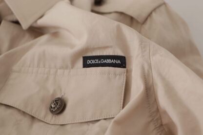 Dolce & Gabbana - Elegant Beige Cotton Long Sleeve Shirt