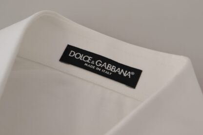 Dolce & Gabbana - Elegant White Cotton Collared Shirt