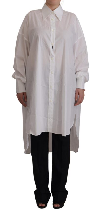 Dolce & Gabbana - Elegant White Cotton Buttoned Shirt