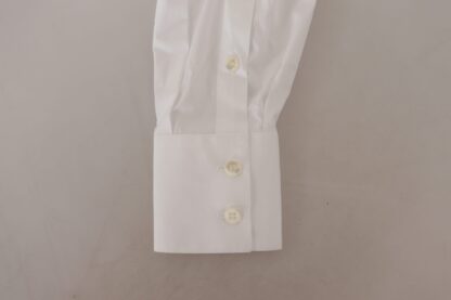 Dolce & Gabbana - Elegant White Cotton Buttoned Shirt