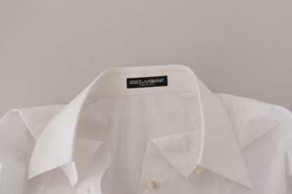 Dolce & Gabbana - Elegant White Cotton Buttoned Shirt