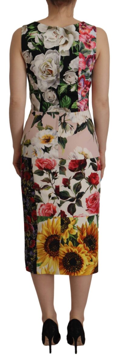 Dolce & Gabbana - Patchwork Floral Midi Sheath Dress