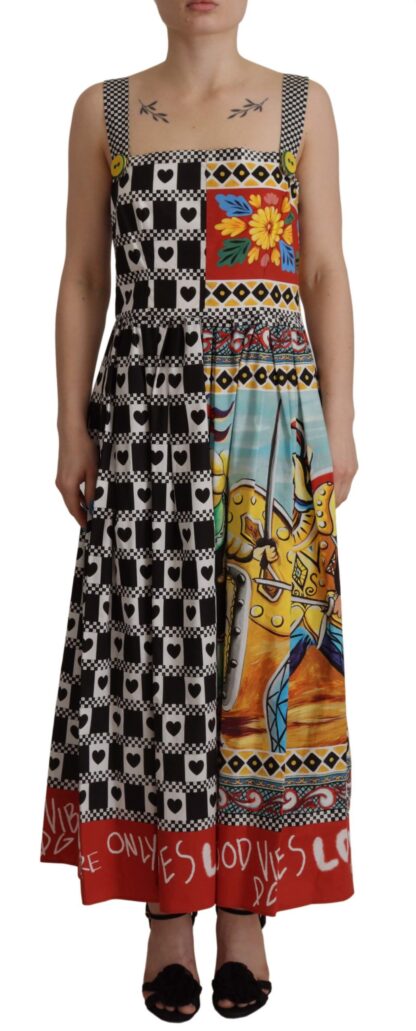 Dolce & Gabbana - Patchwork Maxi A-Line Dress