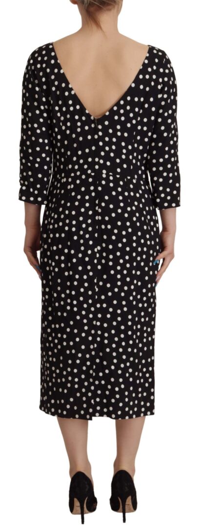 Dolce & Gabbana - Polka Dot Sheath Midi Elegance