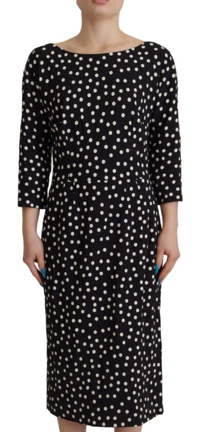 Dolce & Gabbana - Polka Dot Sheath Midi Elegance