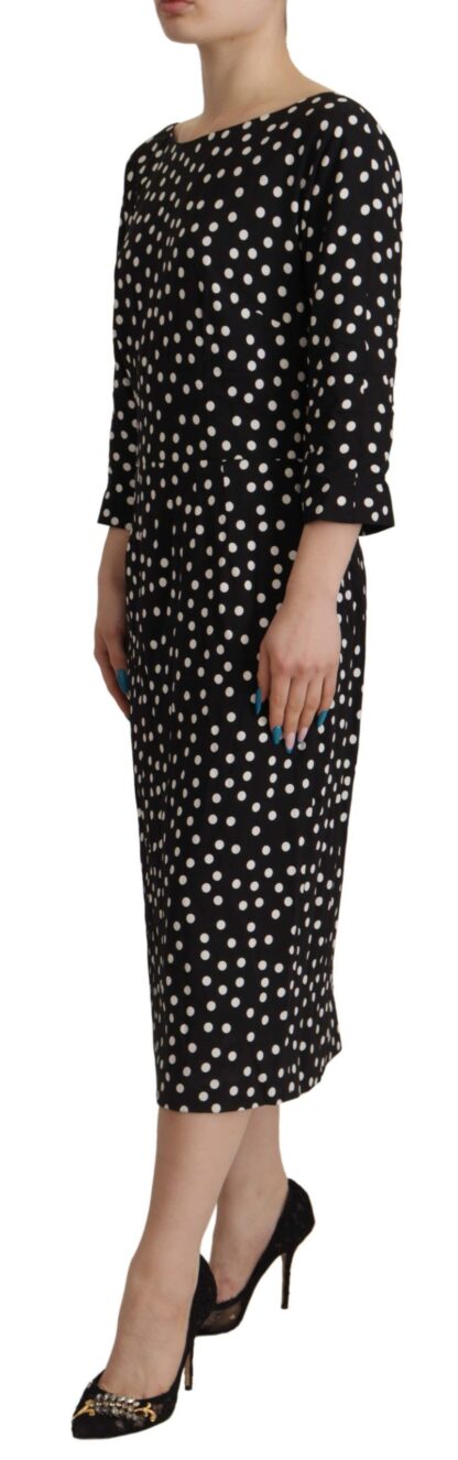 Dolce & Gabbana - Polka Dot Sheath Midi Elegance