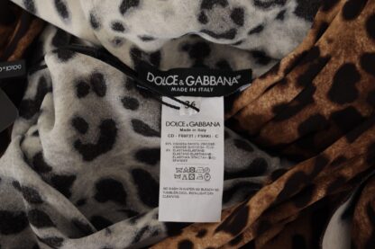 Dolce & Gabbana - Elegant V-Neck A-Line Maxi Dress in Brown