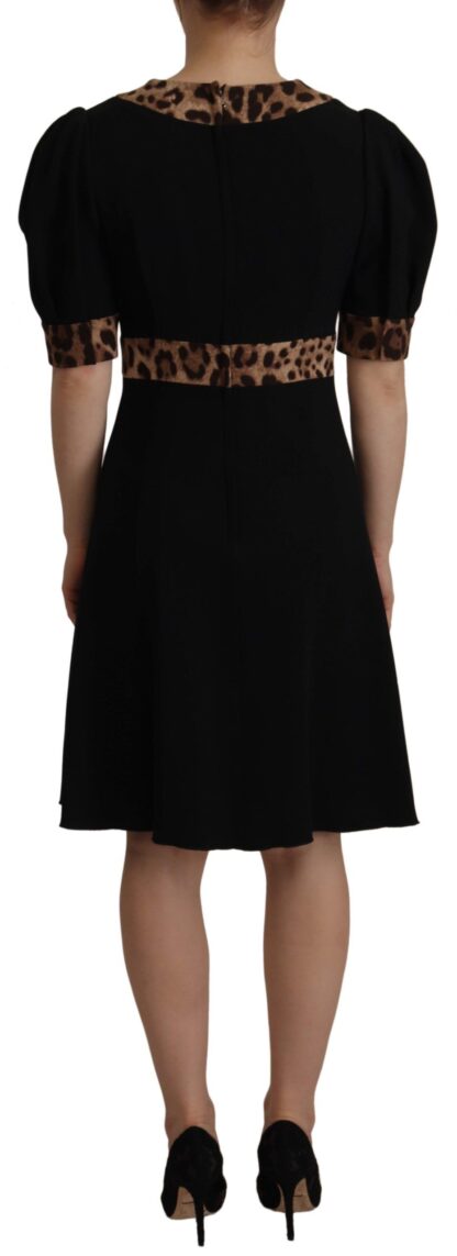 Dolce & Gabbana - Elegant Black V-Neck A-Line Dress