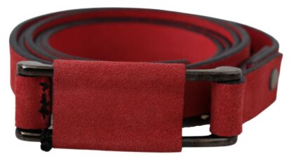 Dolce & Gabbana - Red Leather Skinny Buckle Fashion Waist Women's Belt