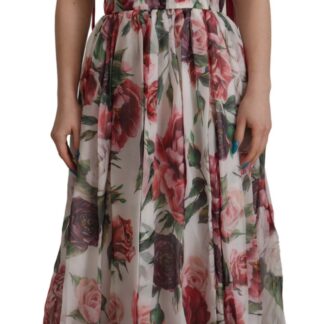 Dolce & Gabbana - Elegant Floral A-Line Cotton Dress