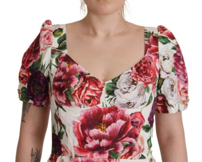 Dolce & Gabbana - Elegant Floral A-Line Mini Dress