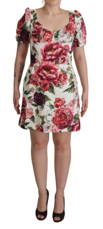 Dolce & Gabbana - Elegant Floral A-Line Mini Dress