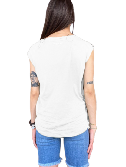 Imperfect - Elegant Sleeveless Knot-Front Top