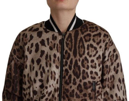 Dolce & Gabbana - Elegant Leopard Bomber Jacket