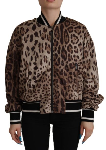 Dolce & Gabbana - Elegant Leopard Bomber Jacket