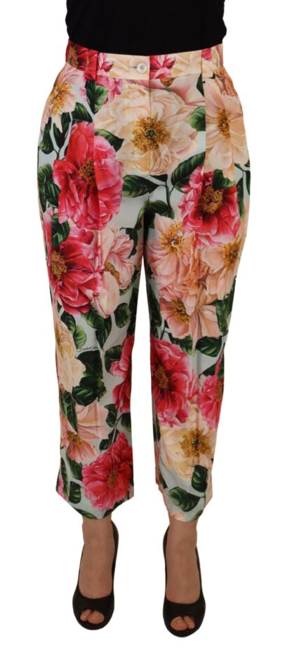 Dolce & Gabbana - Exquisite Silk High Waist Pants