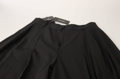 Dolce & Gabbana - Elegant High Waist Black Wool Pants