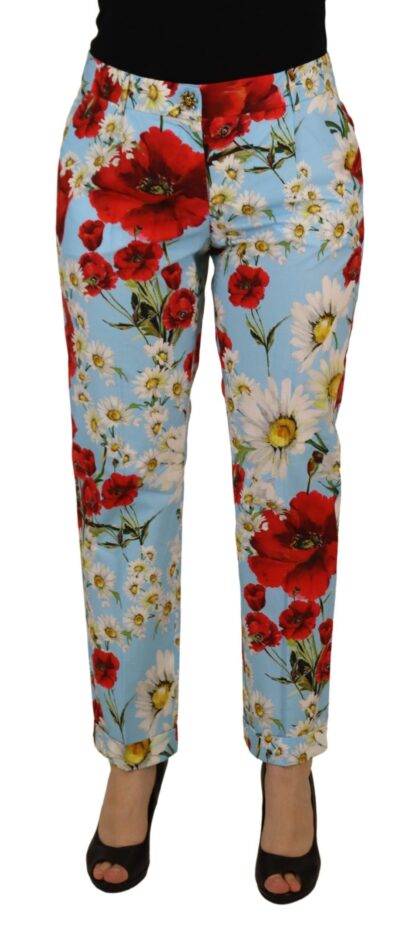 Dolce & Gabbana - Elegant Multicolor Mid Waist Pants