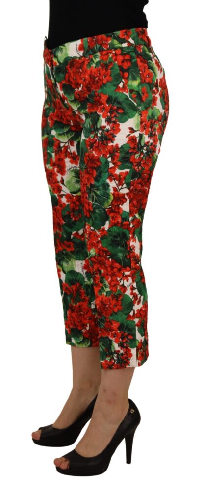 Dolce & Gabbana - Chic Cropped Mid Waist Pants - Multicolor