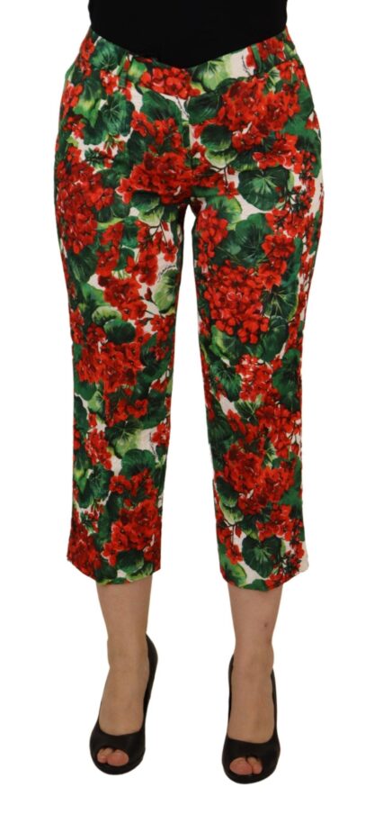 Dolce & Gabbana - Chic Cropped Mid Waist Pants - Multicolor