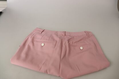 Dolce & Gabbana - Chic MidWaist Virgin Wool Pink Pants