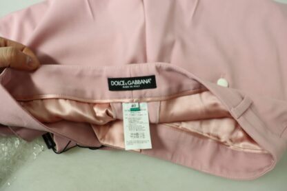 Dolce & Gabbana - Chic MidWaist Virgin Wool Pink Pants