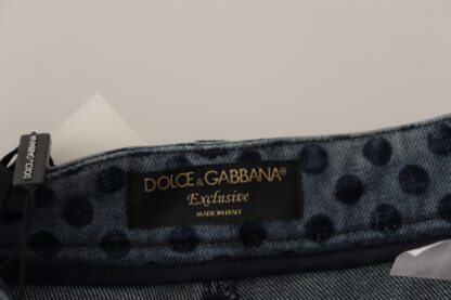 Dolce & Gabbana - Elegant Floral High Waist Skinny Jeans