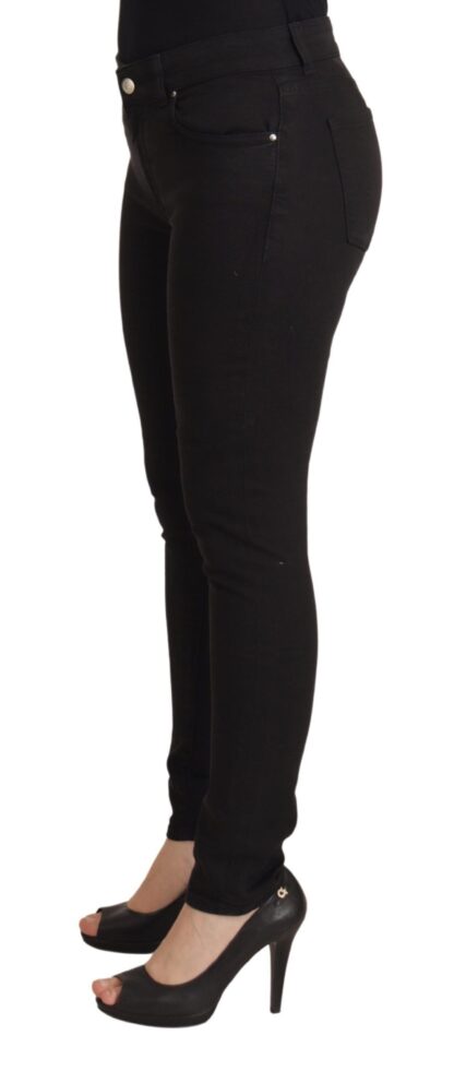 Dolce & Gabbana - Sleek Black Cotton Stretch Skinny Jeans