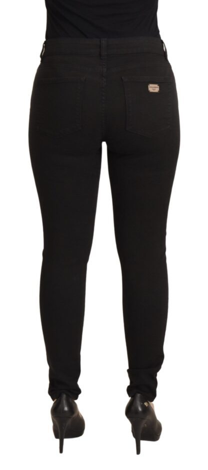 Dolce & Gabbana - Sleek Black Cotton Stretch Skinny Jeans