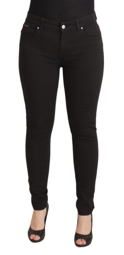 Dolce & Gabbana - Sleek Black Cotton Stretch Skinny Jeans