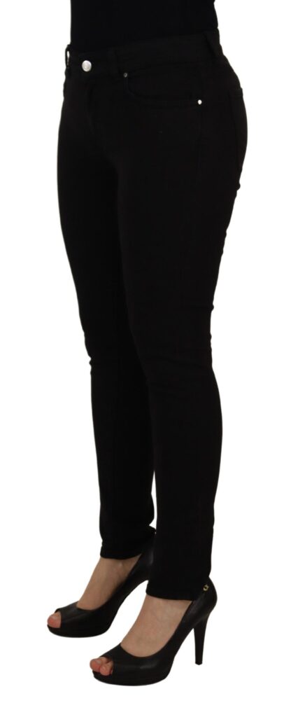 Dolce & Gabbana - Elegant Black Mid-Waist Skinny Denim Jeans