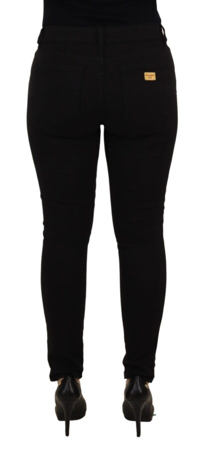 Dolce & Gabbana - Elegant Black Mid-Waist Skinny Denim Jeans