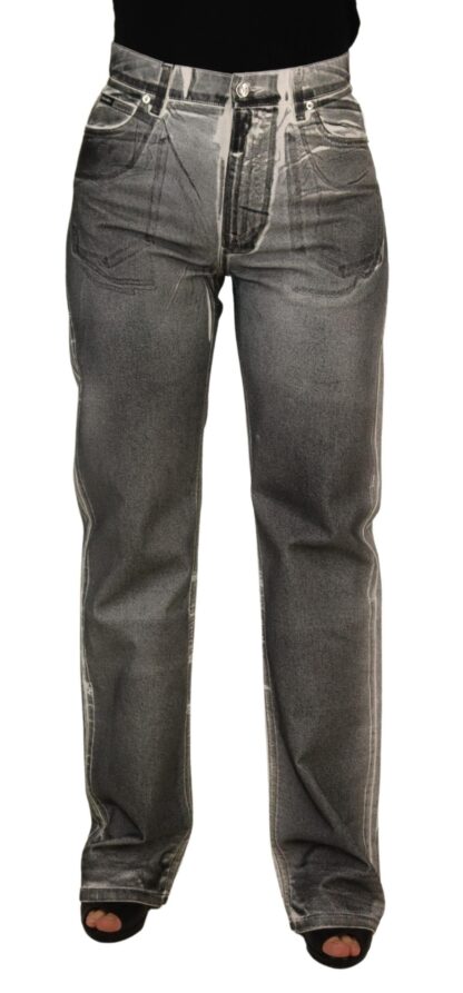 Dolce & Gabbana - High Waist Grey Denim Elegance