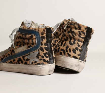 Golden Goose - Vintage Chic Leopard Pony Skin Sneakers