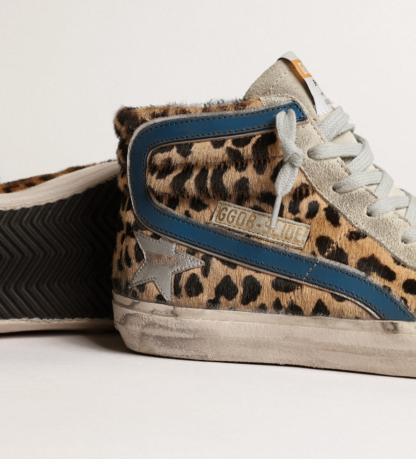 Golden Goose - Vintage Chic Leopard Pony Skin Sneakers