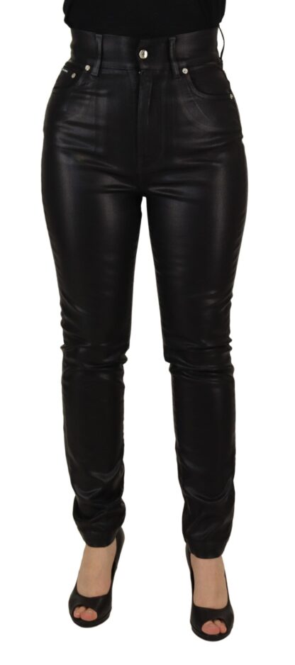 Dolce & Gabbana - Chic High Waist Skinny Black Pants