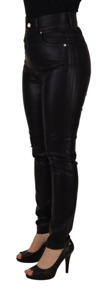 Dolce & Gabbana - Chic High Waist Skinny Black Pants