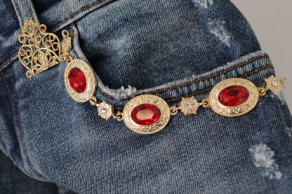 Dolce & Gabbana - High Waist Skinny Designer Jeans in Blue