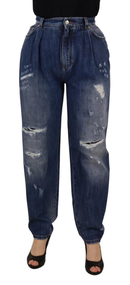 Dolce & Gabbana - High Waist Skinny Denim Jeans - Chic Blue Washed