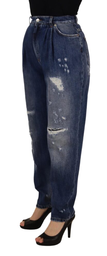 Dolce & Gabbana - High Waist Skinny Denim Jeans - Chic Blue Washed