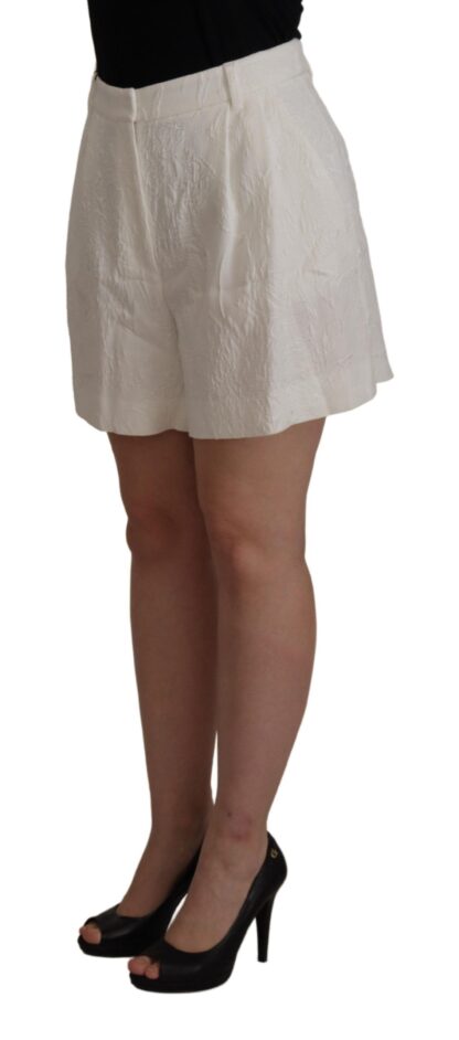 Dolce & Gabbana - Elegant High Waist White Culotte Shorts