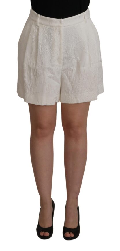 Dolce & Gabbana - Elegant High Waist White Culotte Shorts